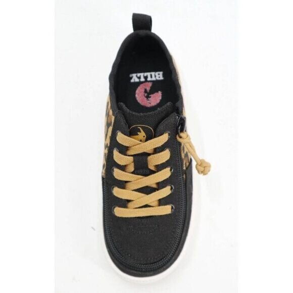BILLY Footwear Girls Harbor Zipper Sneakers Leopard Print Easy On/Off Size 4 - Picture 4 of 4